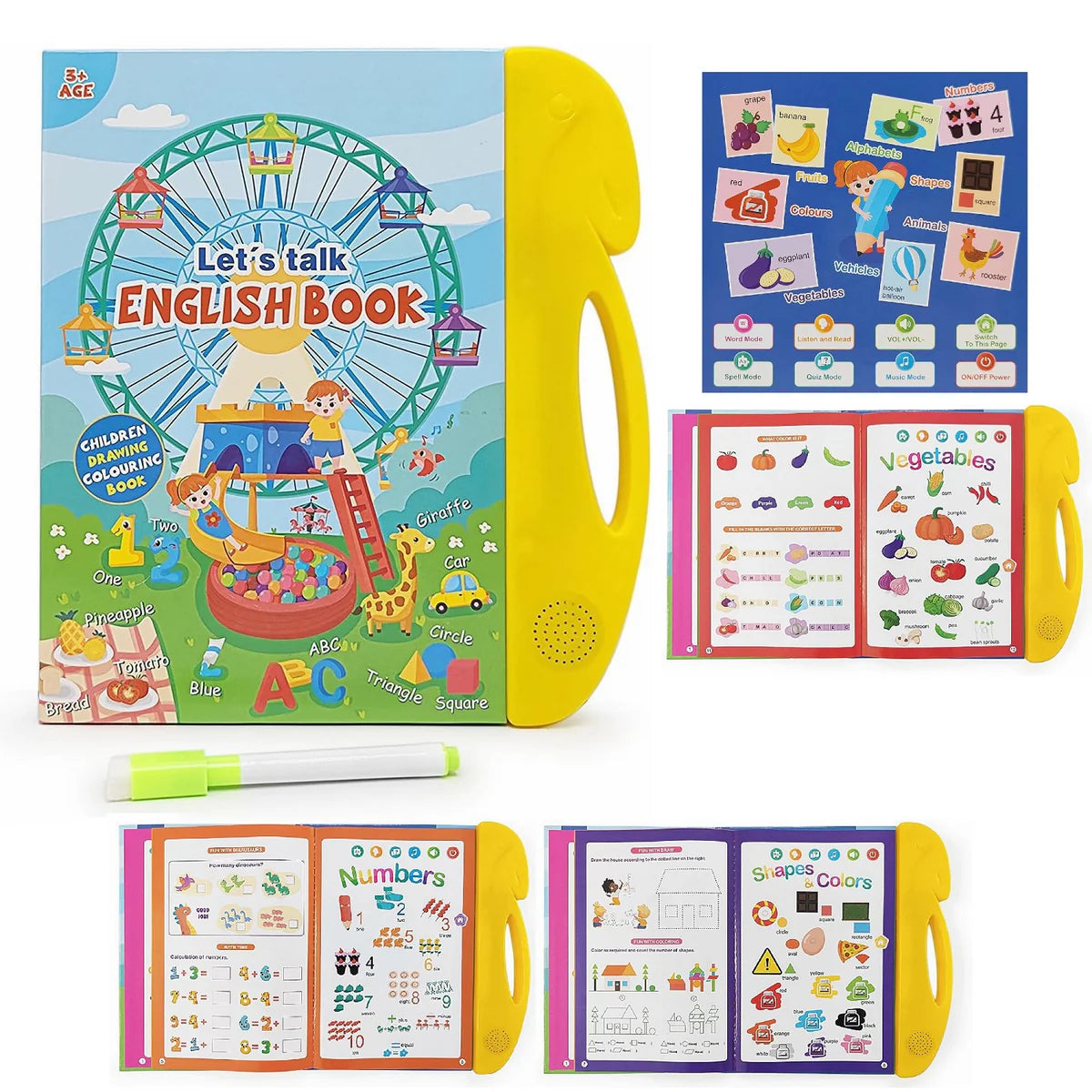 Let’s Talk English Book with Erasable Pen