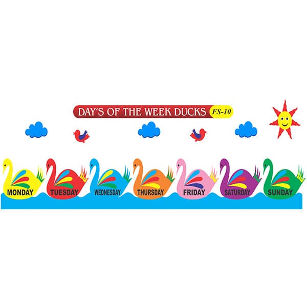 Kids Learning Educational Foam Wall Day's of The Week