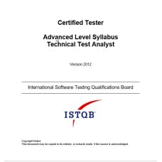 Advanced Level Syllabus Technical Test Analyst