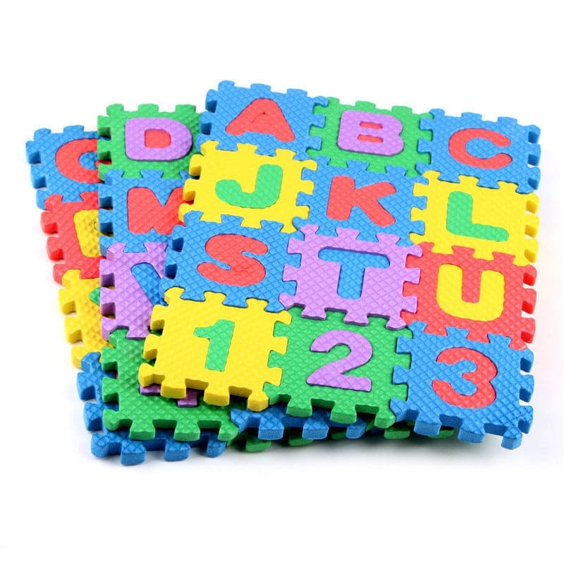 kids Learning Eva Puzzle Foaming Mat Alphabet and Numbers 6pcs Set