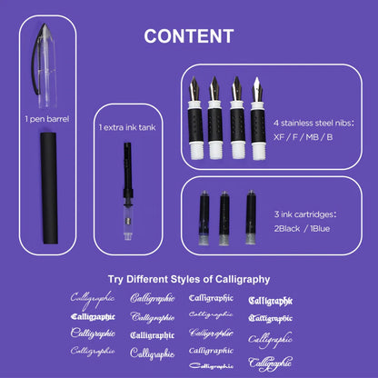 keep Smiling Calligraphy Pen Set