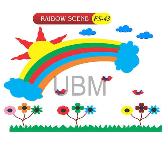 Kids Learning Educational Foam Wall Rainbow