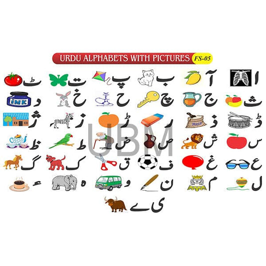 Kids Learning Educational Foam Wall Urdu Alphabets With Diagram