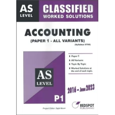 AS Level Classified Accounting P1 (All Variants)