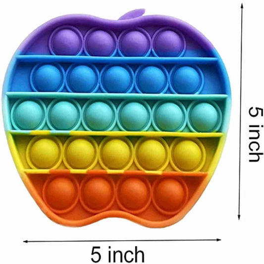 Apple Shape Silicone Push Popping Bubble
