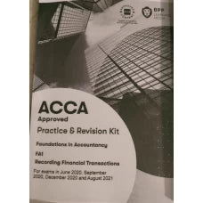 BPP FIA FA1 Recording Financial Transactions Exam KIT 2022