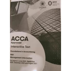 BPP FIA MA1 Management Information Workbook 2022