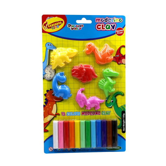 Kids Art Modeling Clay Kit, Non Toxic, Reusable, No Dry, Creativity, Fun Clay