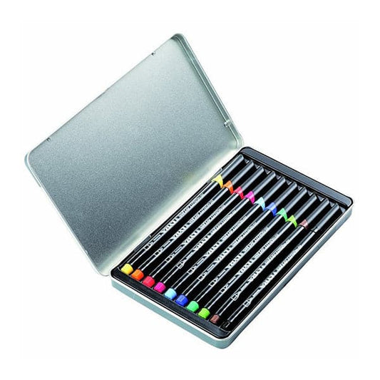 Lyra Hi Quality Art Pen Tin Box Of 10
