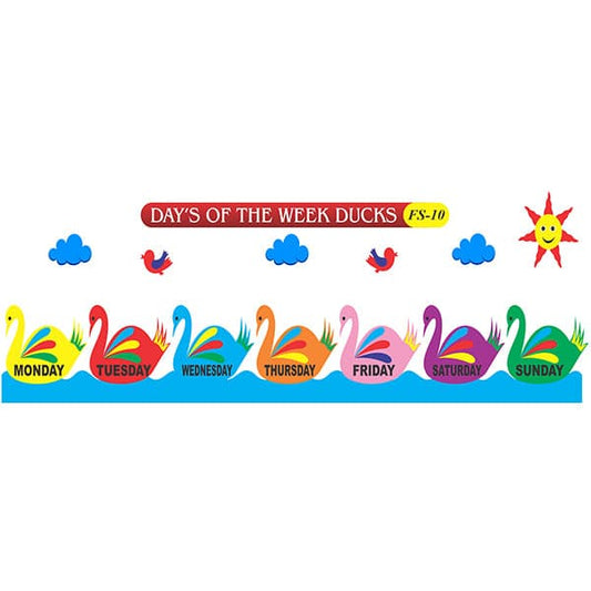 Kids Learning Educational Foam Wall Day's of The Week