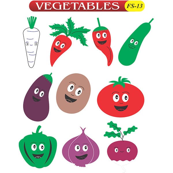 Kids Learning Educational Foam Wall Vegetables Foaming Chart