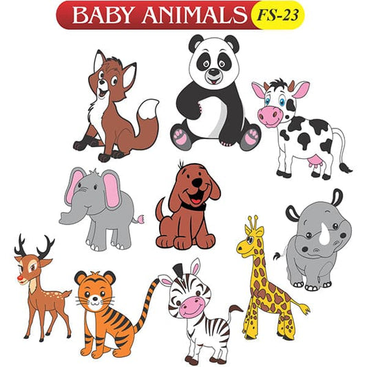 Kids Learning Educational Foam Wall Baby Animals