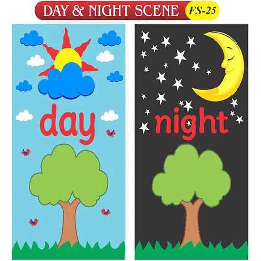 Kids Learning Educational Foam Wall Day & Nights