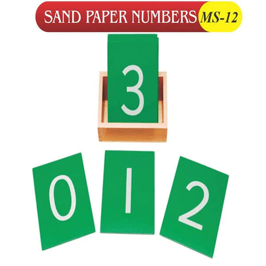 Montessori Sand Paper Counting 0 to 9