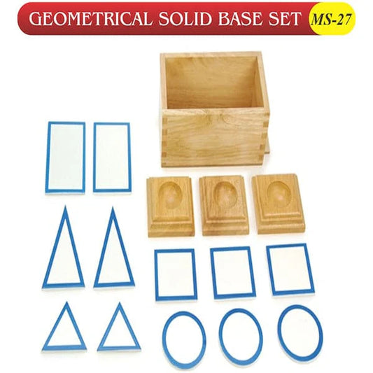 Montessori Geometric Solids with Wooden Box