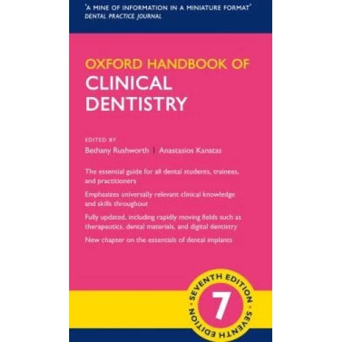 Oxford Handbook of Clinical Dentistry 7th Edition (mat paper colored)