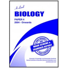 A Level Biology Paper 4
