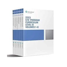CFA Institute Curriculum Level 3 2023 6 Volume Set